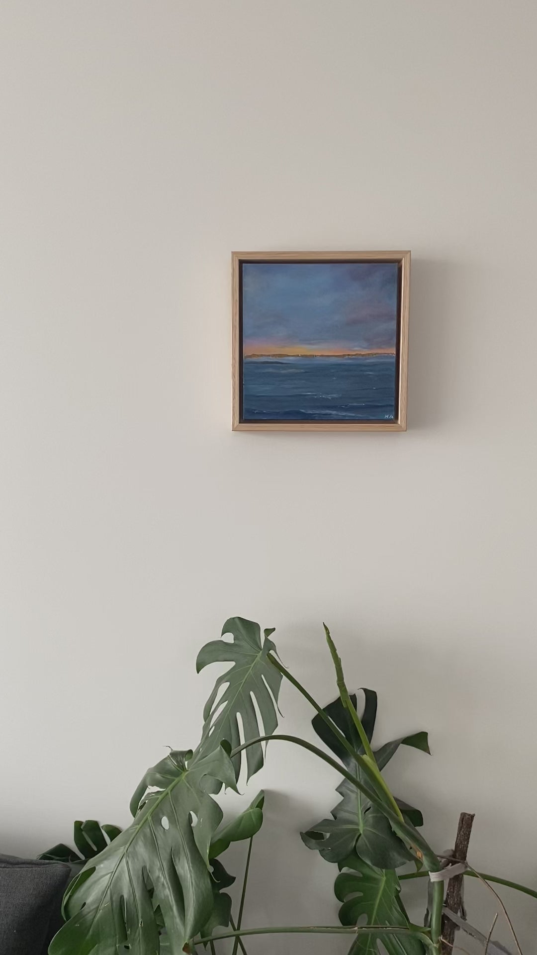 On the horizon wall art on a wall
